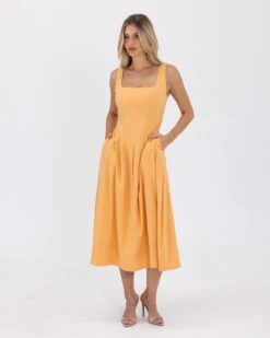 Paisley Dress-Yellow 11 Paisley Dress-Yellow -Twosisters The Label 0L8A8640 Enhanced NR