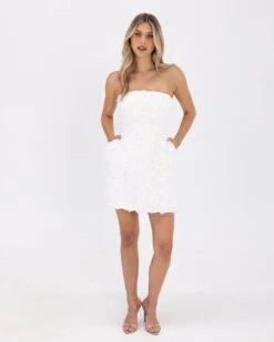 Alternative view of Rosy Dress-White