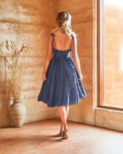 Alternative view of Maia Dress - Steel Blue