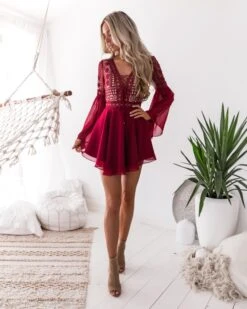 Alternative view of Alyse Dress - Wine
