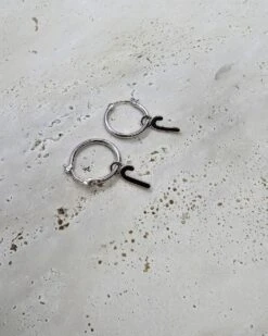 Alternative view of Candy Cane Charm-Sliver