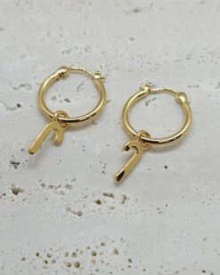 Candy Cane Charm-Gold 9 Candy Cane Charm-Gold -Twosisters The Label Candy Cane Charm Gold 001