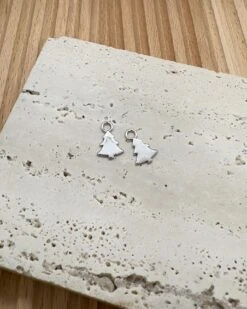 Alternative view of Christmas Tree Charm-Silver