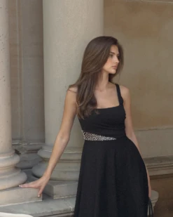 Alternative view of Jade Dress-Black