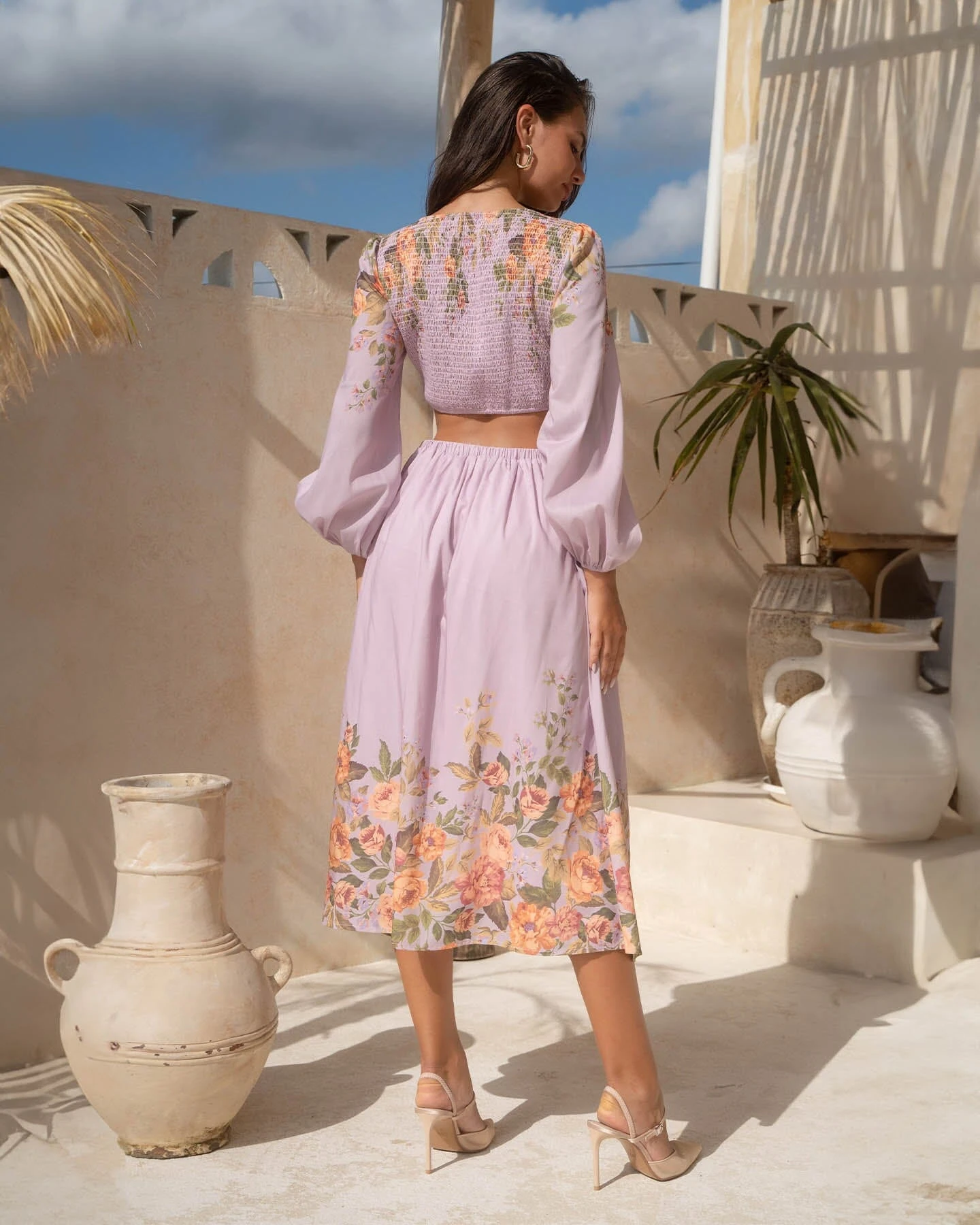 Ellie Dress - Purple Print 4 Ellie Dress - Purple Print - Image 4