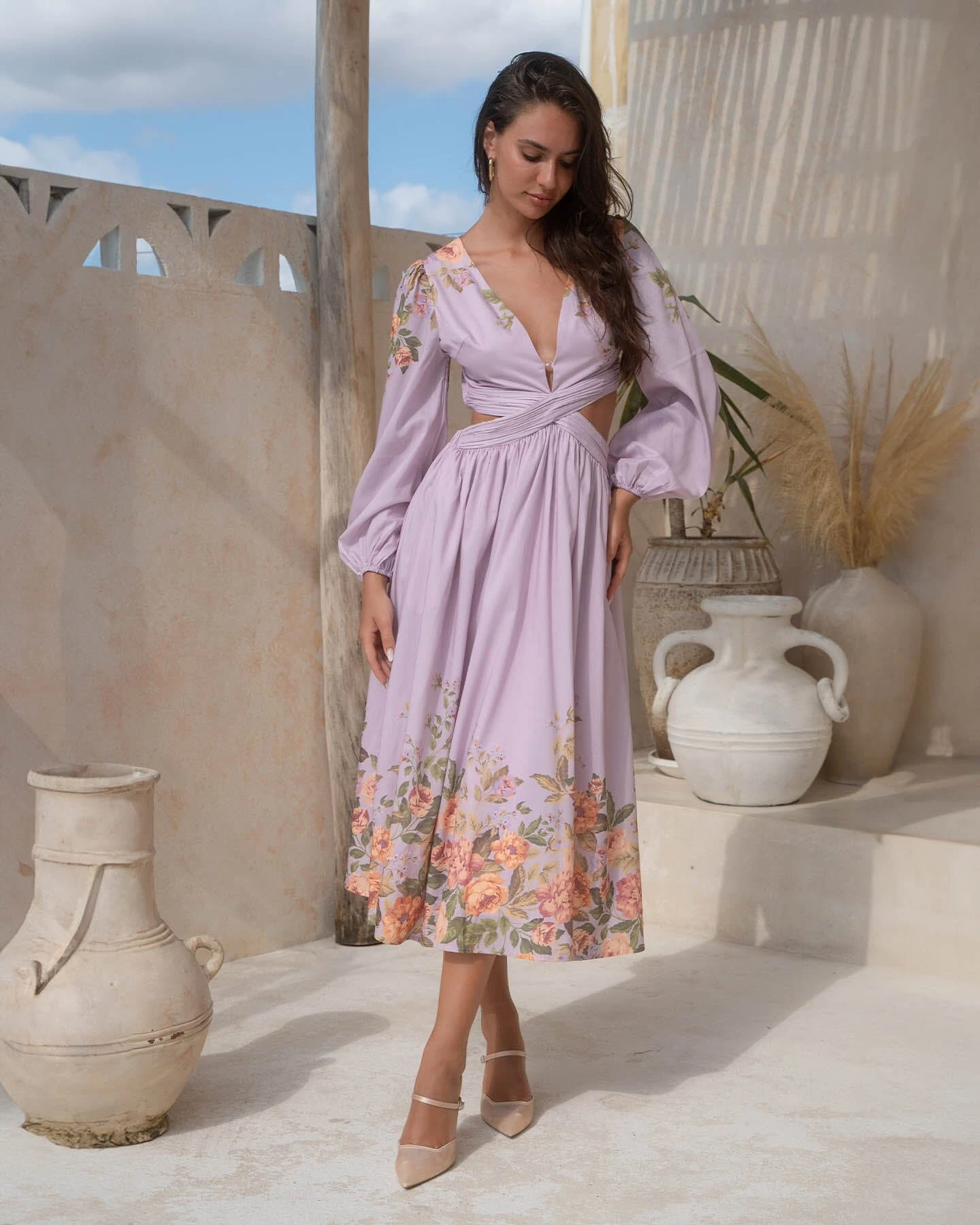Ellie Dress - Purple Print 5 Ellie Dress - Purple Print - Image 5