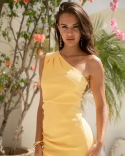 Alternative view of Julie Dress - Yellow