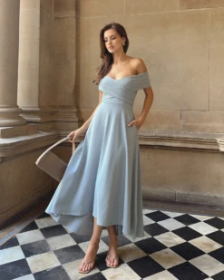 Belina Dress-Baby Blue