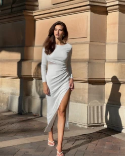 Jeanna Dress-White