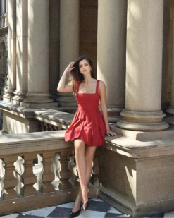 Alternative view of Angie Dress-Red