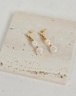 Alternative view of Hana Pearl Earrings