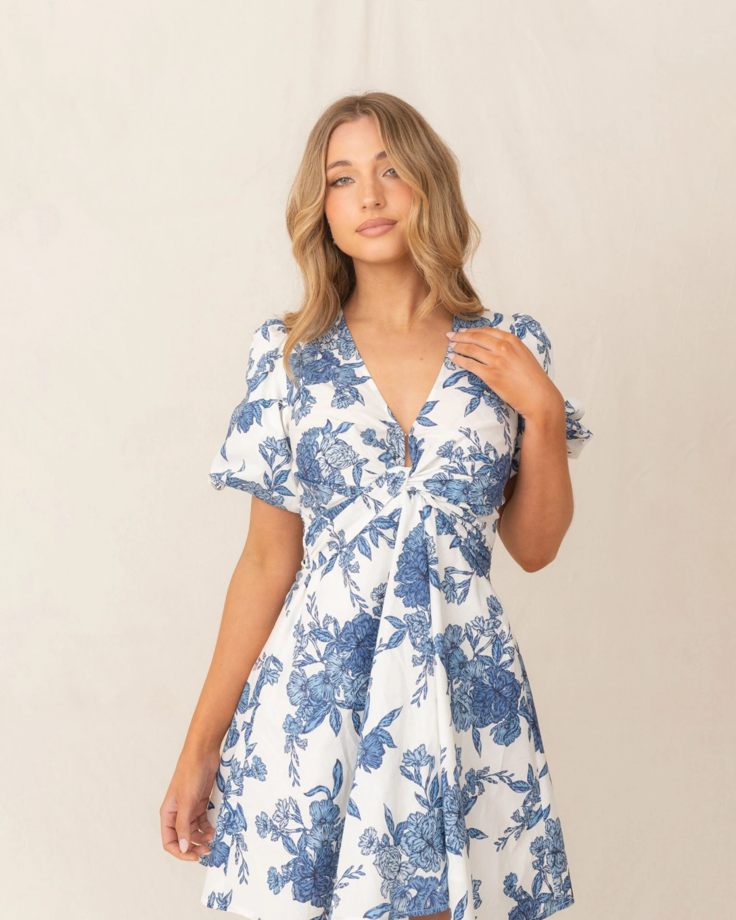 Kacie Dress-Blue Print 8 Kacie Dress-Blue Print - Image 8
