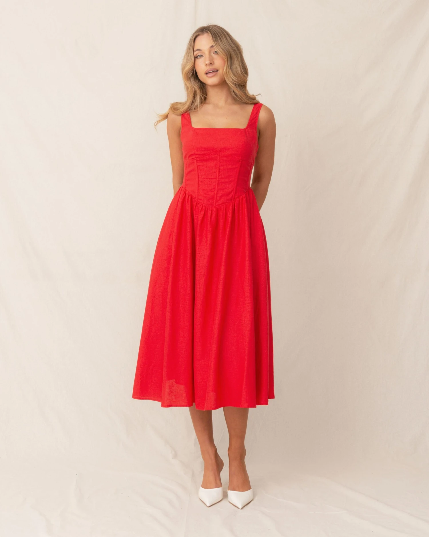 Lauren Dress-Red 7 Lauren Dress-Red - Image 7