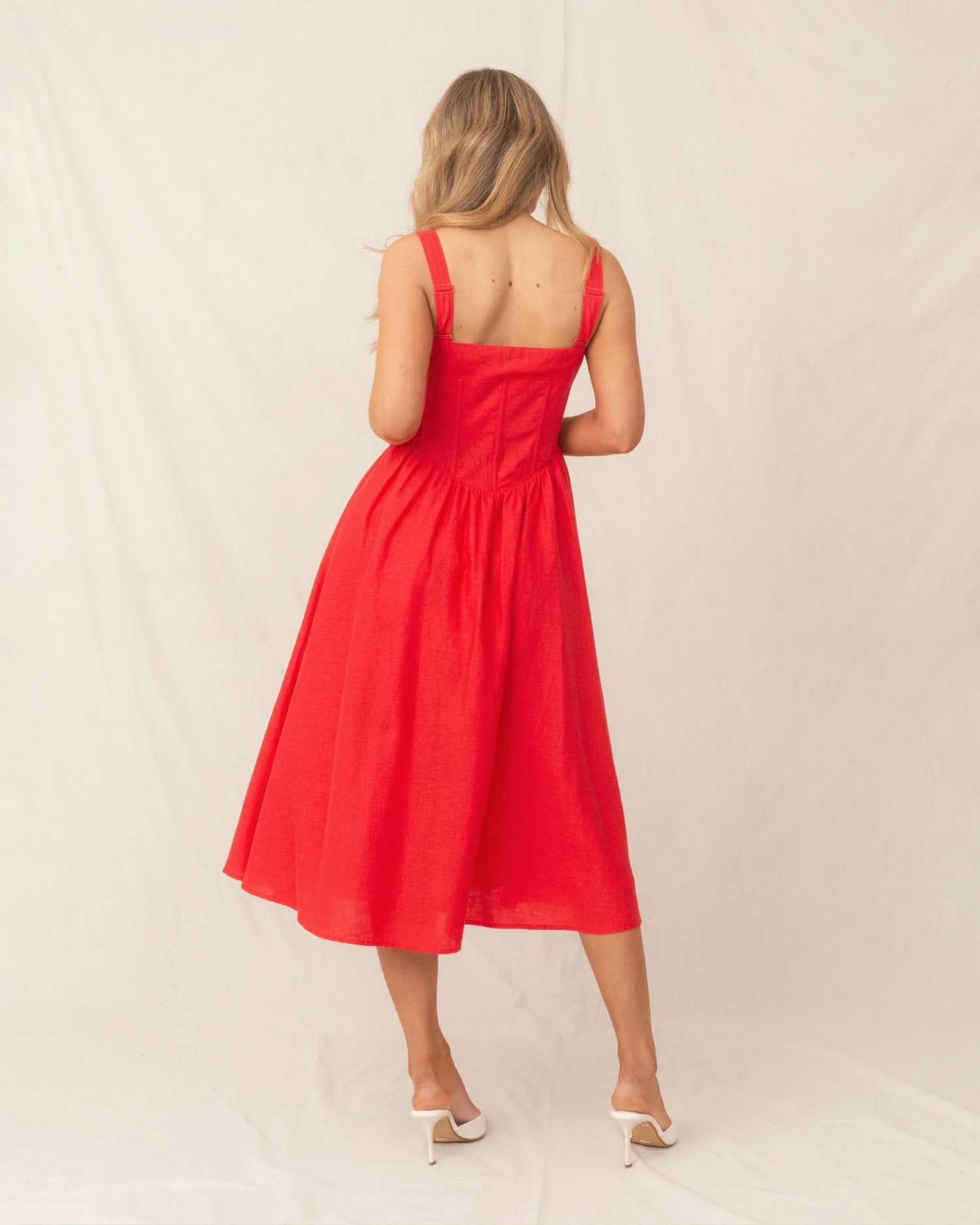 Lauren Dress-Red 6 Lauren Dress-Red - Image 6