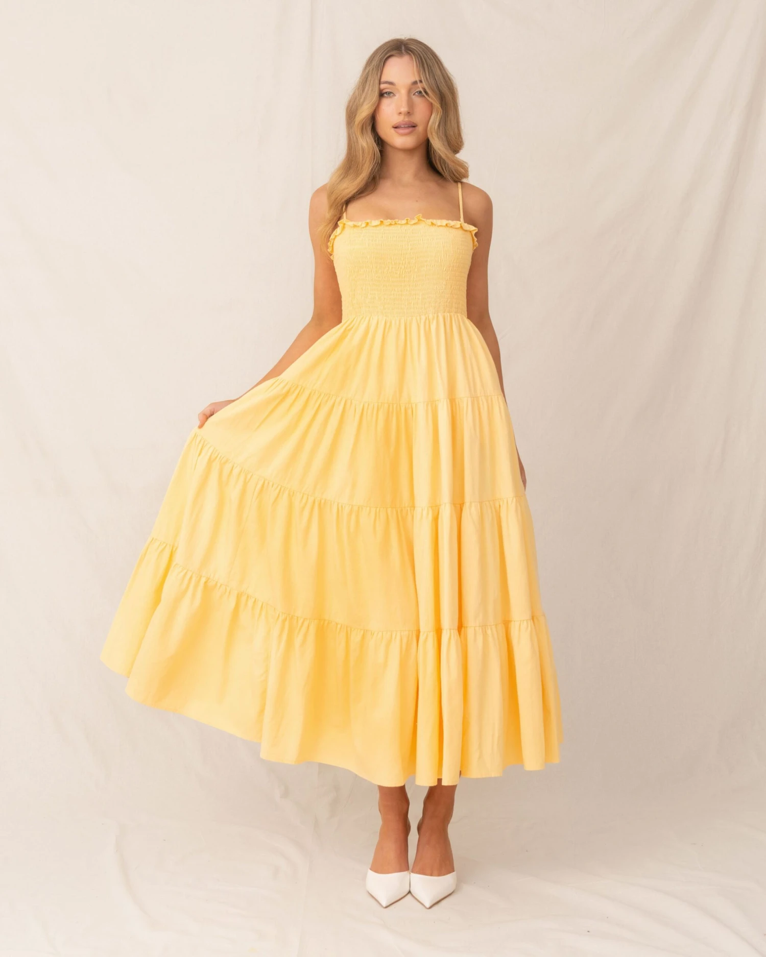 Teena Dress-Yellow 4 Teena Dress-Yellow - Image 4