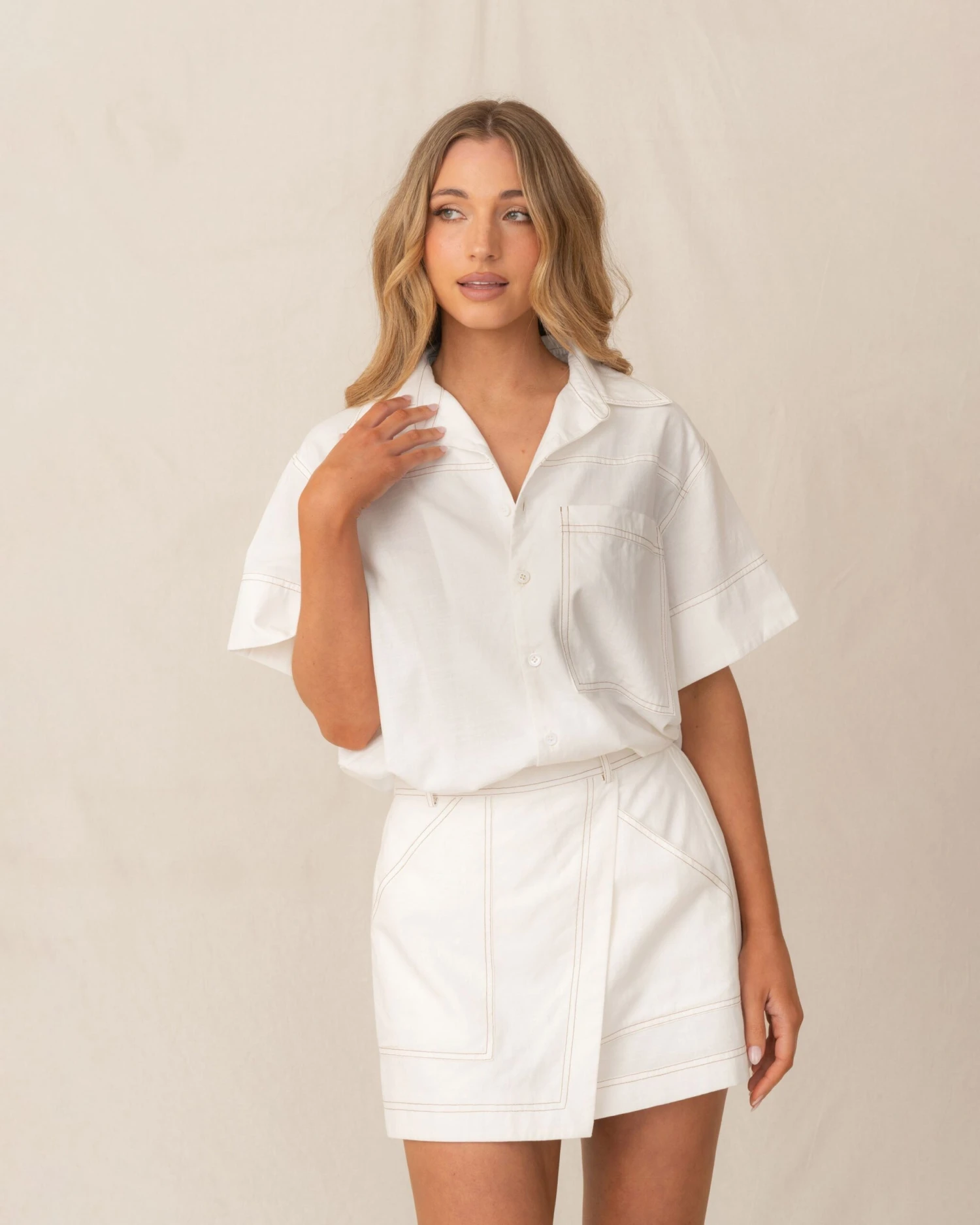 Samii Skort-White 6 Samii Skort-White - Image 6