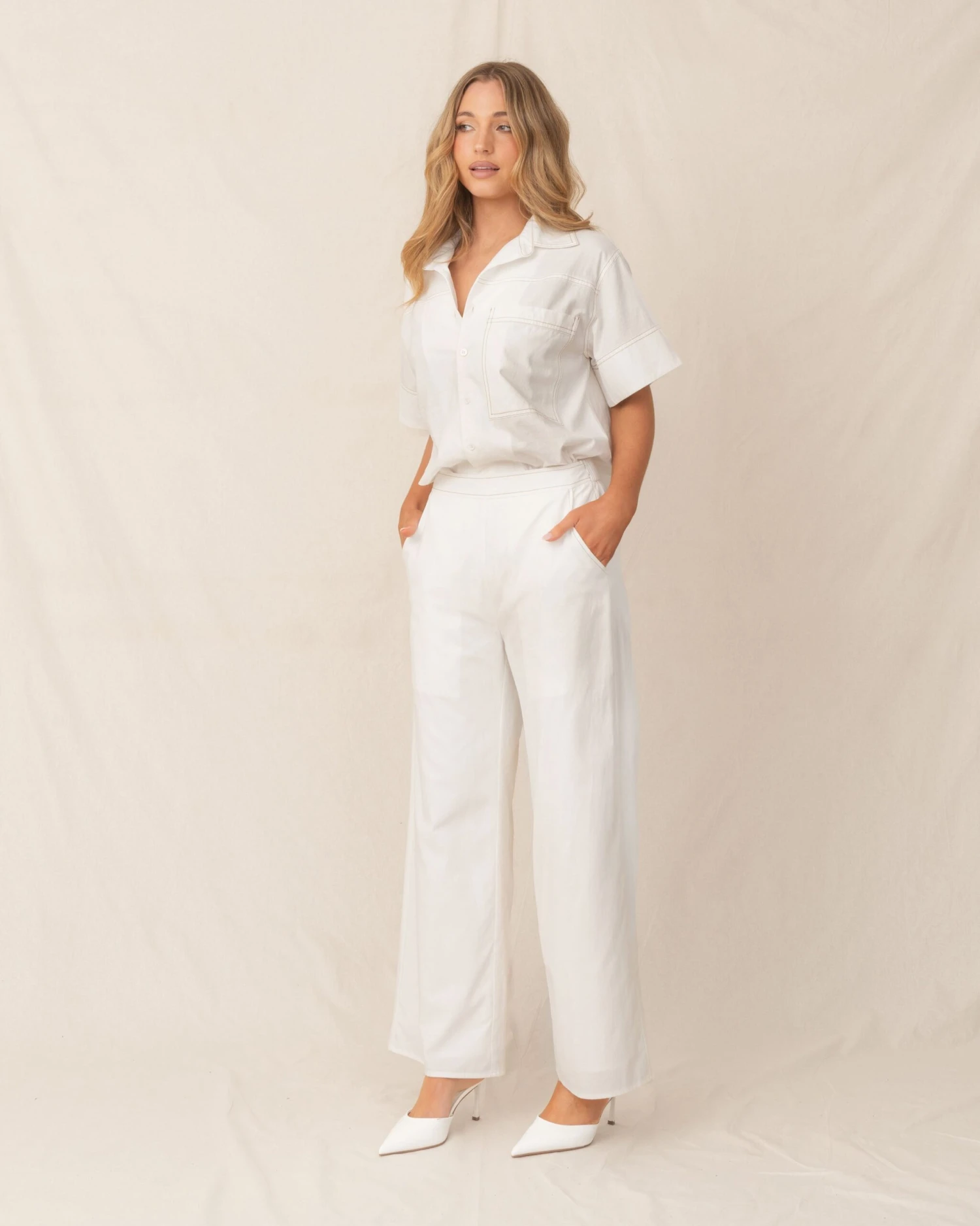 Amy Pants-White 5 Amy Pants-White - Image 5