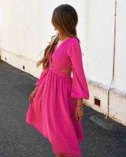 Leilani Dress-Pink 9 Leilani Dress-Pink -Twosisters The Label LeilaniDress Pink