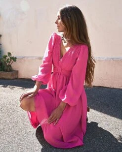 Leilani Dress-Pink 10 Leilani Dress-Pink -Twosisters The Label LeilaniDress Pink 0000 0
