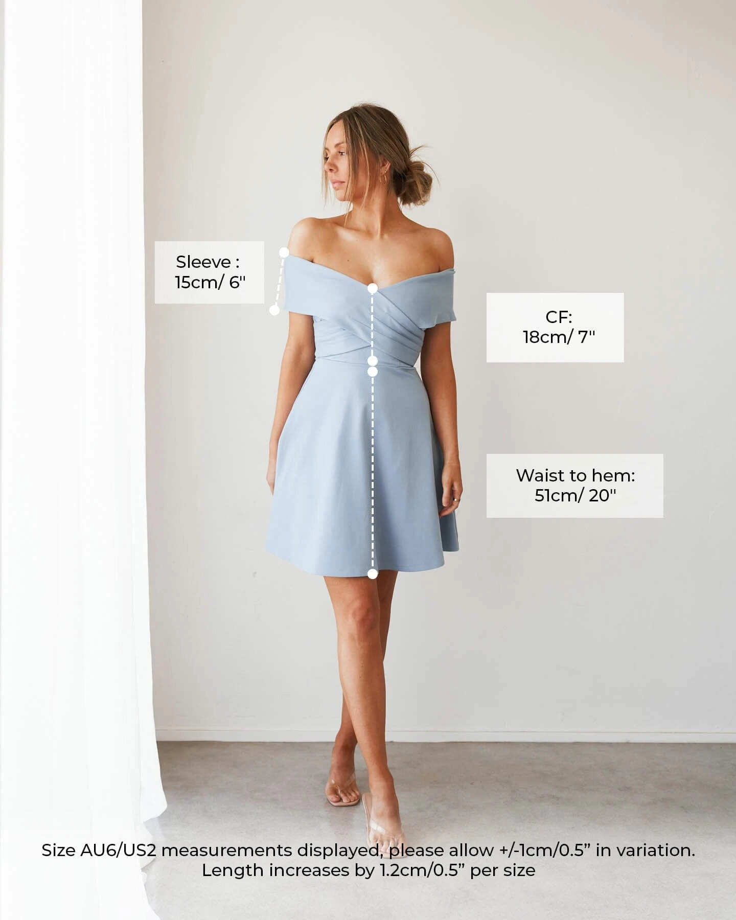 Britt Dress-Baby Blue 8 Britt Dress-Baby Blue - Image 8