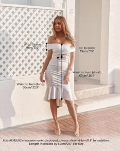 Brenna Dress-White 11 Brenna Dress-White -Twosisters The Label Measurements 0001 TS859 Brenna Dress White 2775c2ad 73de 4d0c a147 d17d80d530ae
