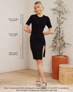 Nadia Dress - Light Grey -Twosisters The Label Nadia Dress Product Measurement 87eb6d53 efb4 4f2c 81a9 da723c077fcb