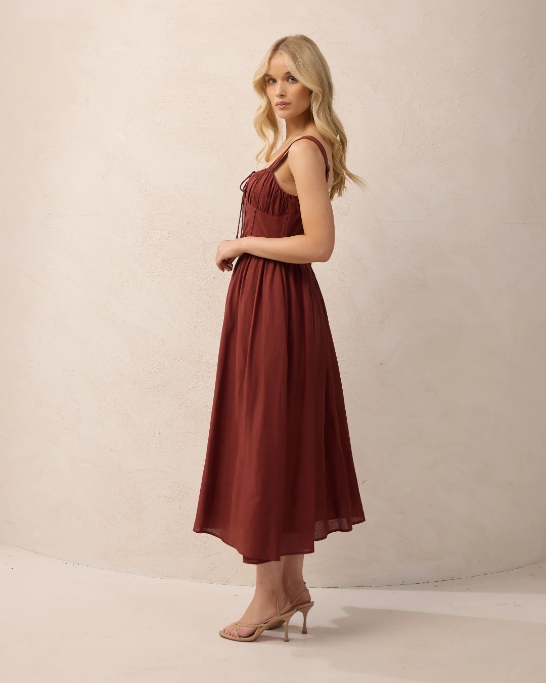 Alysha Dress-Brown 3 Alysha Dress-Brown - Image 3