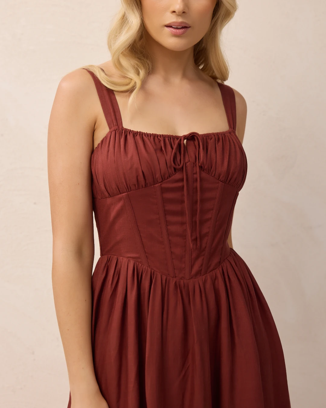 Alysha Dress-Brown 5 Alysha Dress-Brown - Image 5