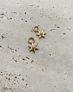 Star Charm-Gold 11 Star Charm-Gold -Twosisters The Label Star Charm Gold 001