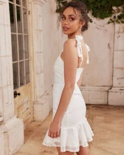 Alternative view of Shona Dress - White