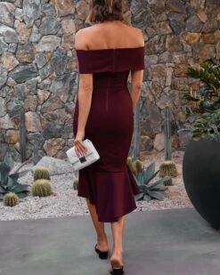 Alternative view of Brienne Dress - Mahogany