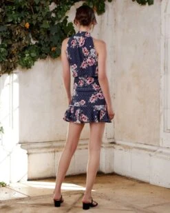 Pip Dress - Navy Floral 8 Pip Dress - Navy Floral -Twosisters The Label TS462 TWOSISTERS THE LABEL PIP DRESS NAVY FLORAL 3