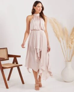 Kat Dress-Champagne -Twosisters The Label TS568 Champagne Twosisters The Label Kat Dress Champagne 02