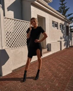 Nadia Dress - Black 18 Nadia Dress - Black -Twosisters The Label TS628 BLK NadiaDress Black 001