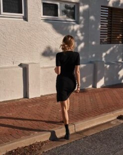 Nadia Dress - Black 20 Nadia Dress - Black -Twosisters The Label TS628 BLK NadiaDress Black 003