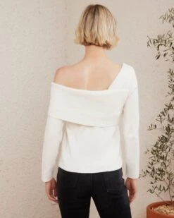 Brynlee Top - White -Twosisters The Label TS631 TWOSISTERS THE LABEL BRYNLEE TOP WHITE 04
