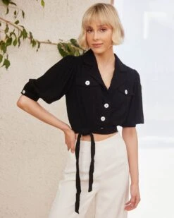 Alternative view of Jillian Top - Black