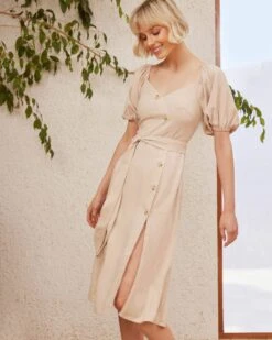 Petra Dress - Beige