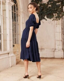 Lucy Dress - Navy 10 Lucy Dress - Navy -Twosisters The Label TS649 TWOSISTERS THE LABEL LUCY DRESS NAVY 04