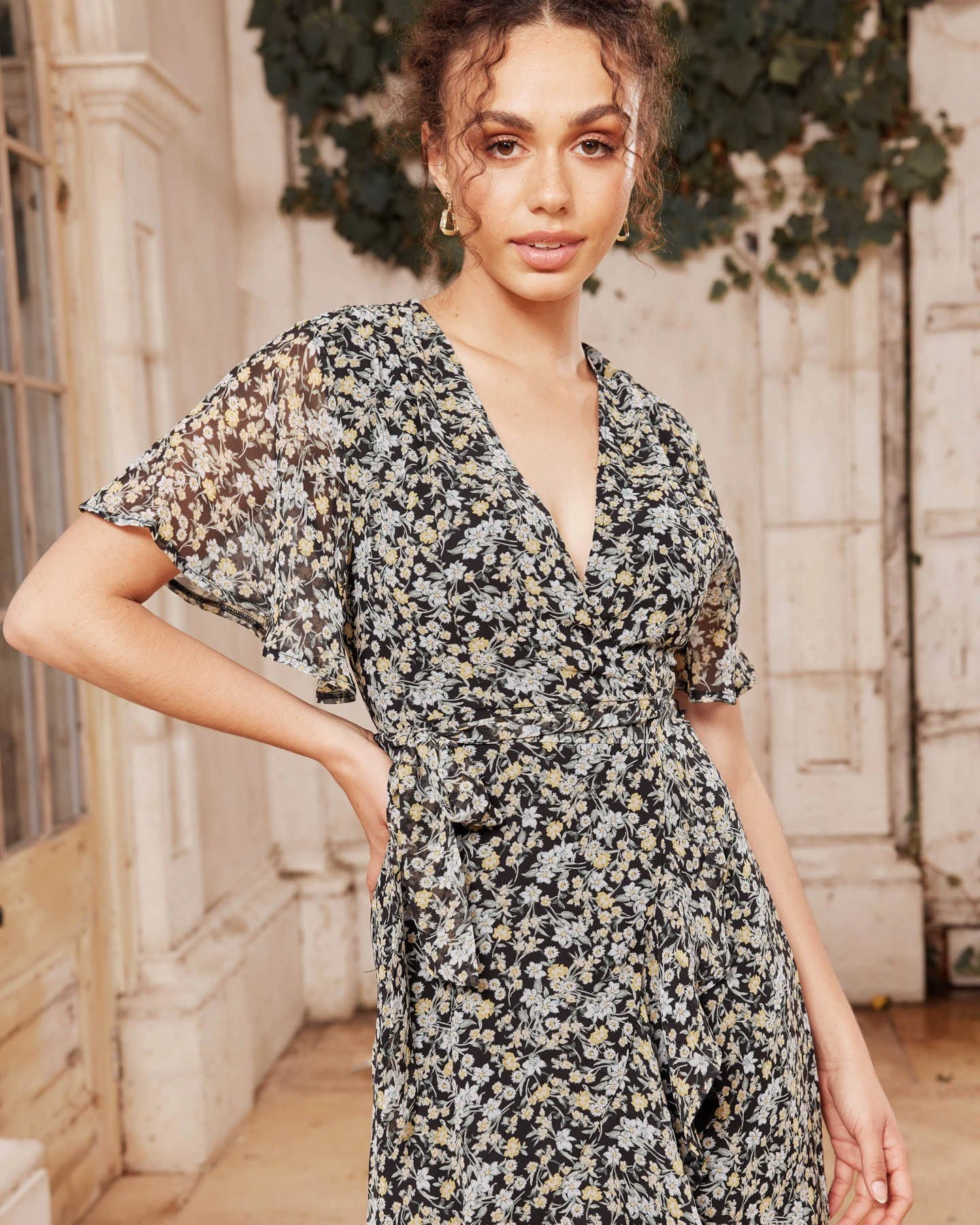 Arkansas Dress - Green Floral 3 Arkansas Dress - Green Floral - Image 3