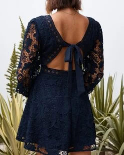 Lilia Dress - Navy 12 Lilia Dress - Navy -Twosisters The Label TS680 N Twosisters The Label Lilia Dress Navy 06