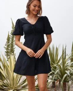 Ria Dress - Black 12 Ria Dress - Black -Twosisters The Label TS682 BLK Twosisters The Label Ria Dress Black 06