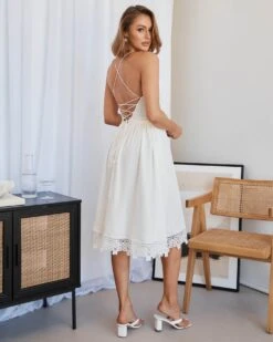 Alternative view of Taluya Midi Dress - White