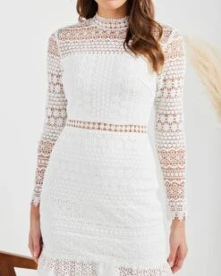 Josephine Dress-White 15 Josephine Dress-White -Twosisters The Label TS722 W Twosisters The Label Josephine Dress White 04