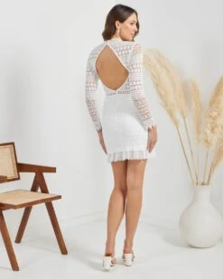 Josephine Dress-White 9 Josephine Dress-White -Twosisters The Label TS722 W Twosisters The Label Josephine Dress White 07