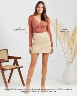 Jora Top-Terracotta -Twosisters The Label TS740 TER Twosisters The Label Jora Top Terracotta Size e742357b be65 4af6 96ab 77bc737d63cd