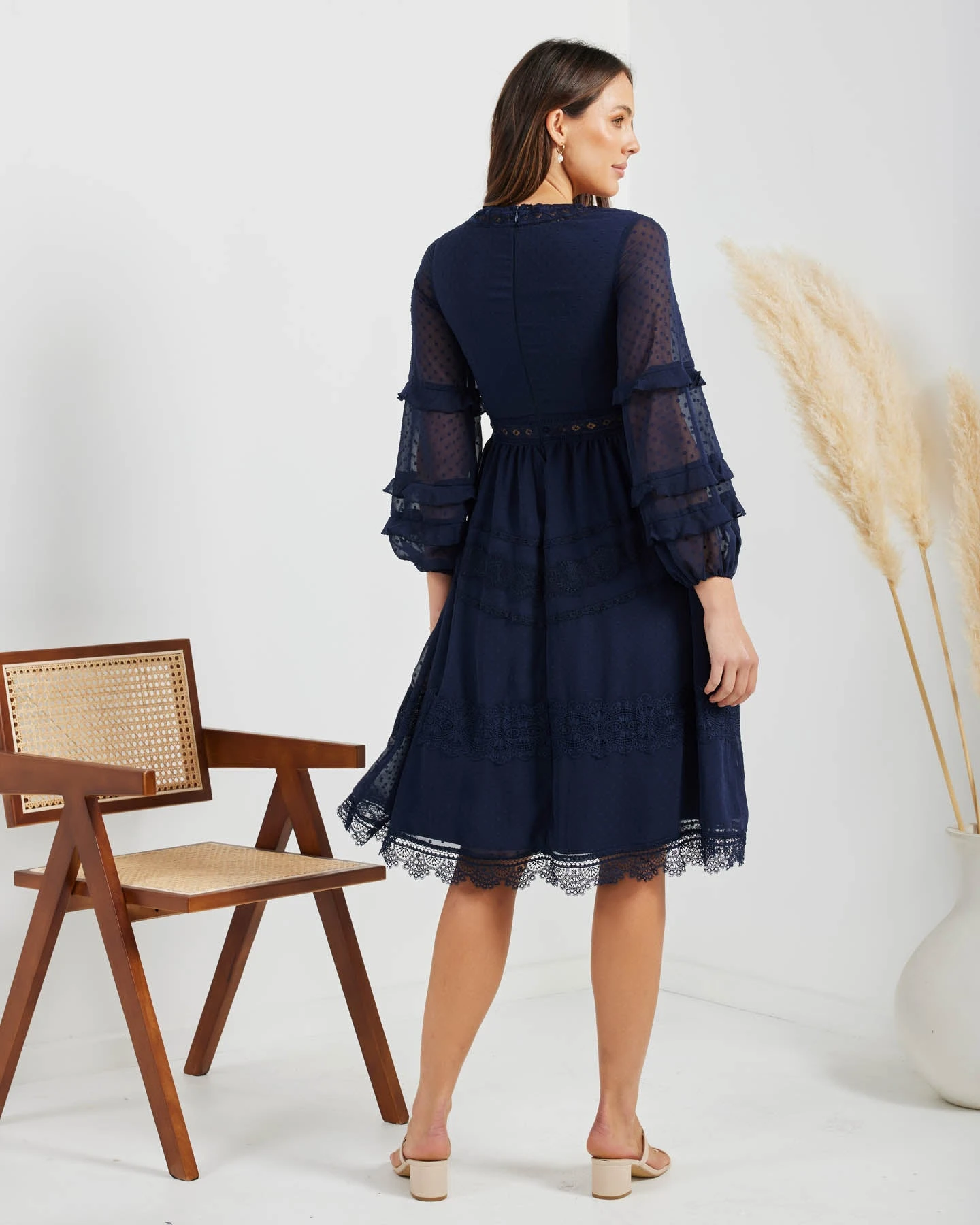 Frida Dress-Navy 2 Frida Dress-Navy - Image 2
