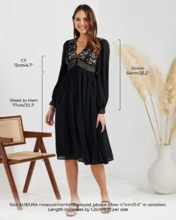 Colada Dress-Black 17 Colada Dress-Black -Twosisters The Label TS745 BLK Twosisters The Label Colada Dress Size
