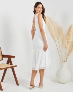 Alternative view of Delna Dress-White