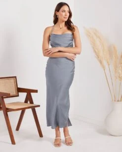 Diane Dress-Mercury 13 Diane Dress-Mercury -Twosisters The Label TS758 Mer Twosisters The Label Diane Dress Mercury 04